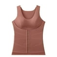 thumbnail image 1 of WAGUTH Womens V-Neck Shapewear Thermal Tank Tops Front Hook Compression Slimming Warm Underwear Vests for Fall Winter, 1 of 5
