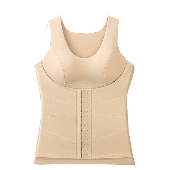 WAGUTH Womens V-Neck Shapewear Thermal Tank Tops Front Hook Compression Slimming Warm Underwear Vests for Fall Winter