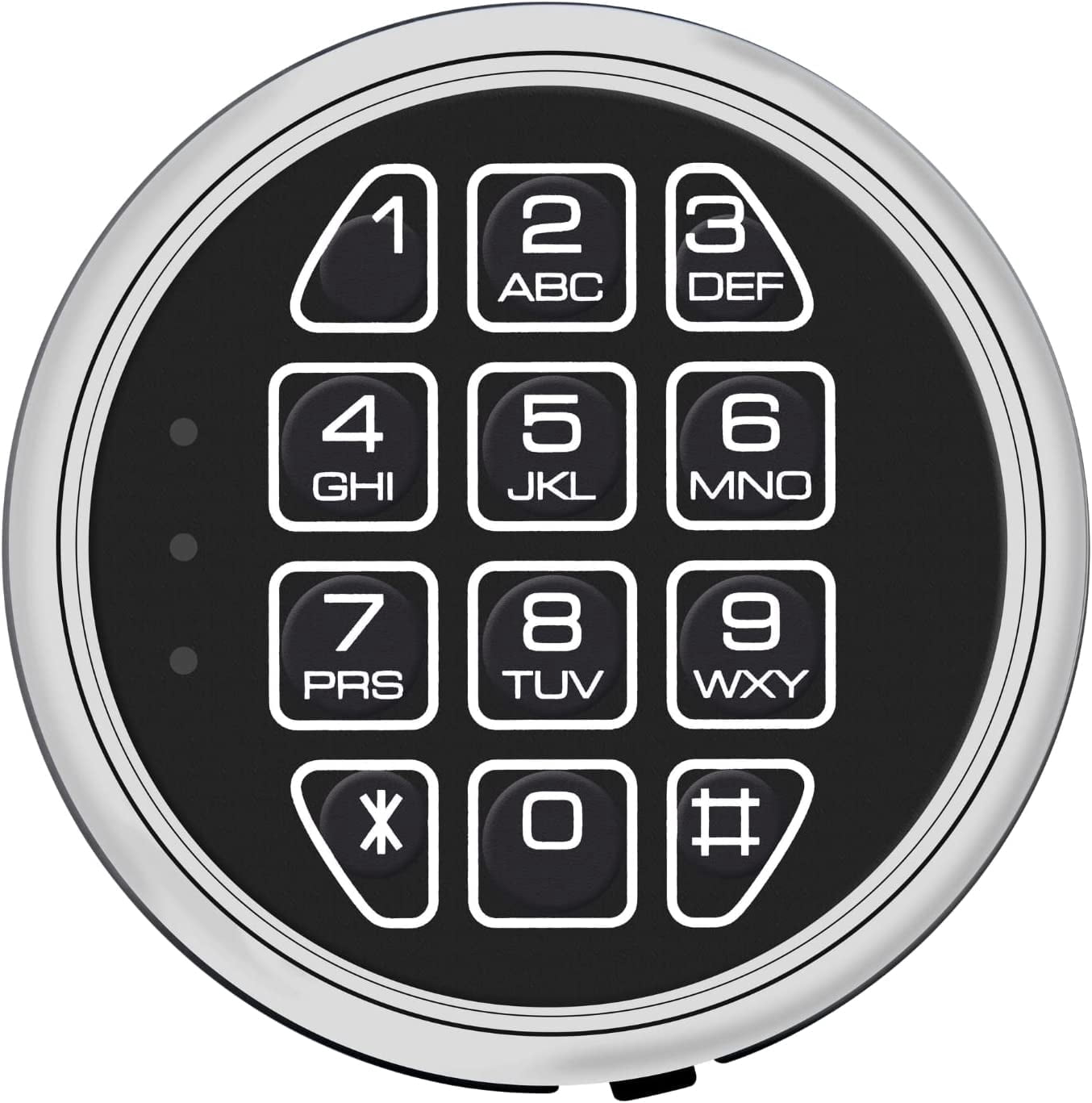 WAH LIN PARTS Gun Safe Locks Replacement with Solenoid Safe Lock Mechanism, Digital Chrome Keypad DIY Safe Electronic Lock Fits Most Safes