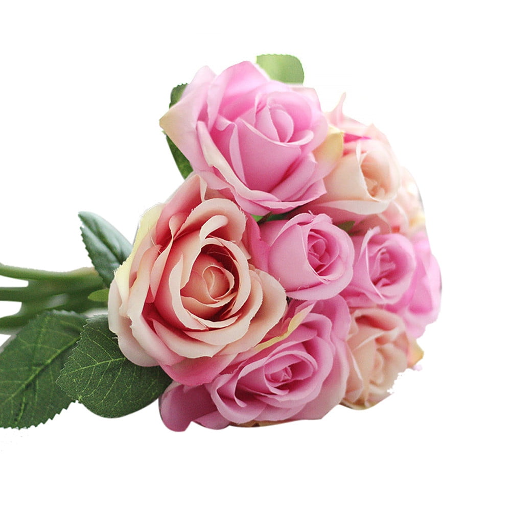 WAHIUHIUA WAHIUHIUA Artificial Flowers Cheap 9 Heads Artificial Silk