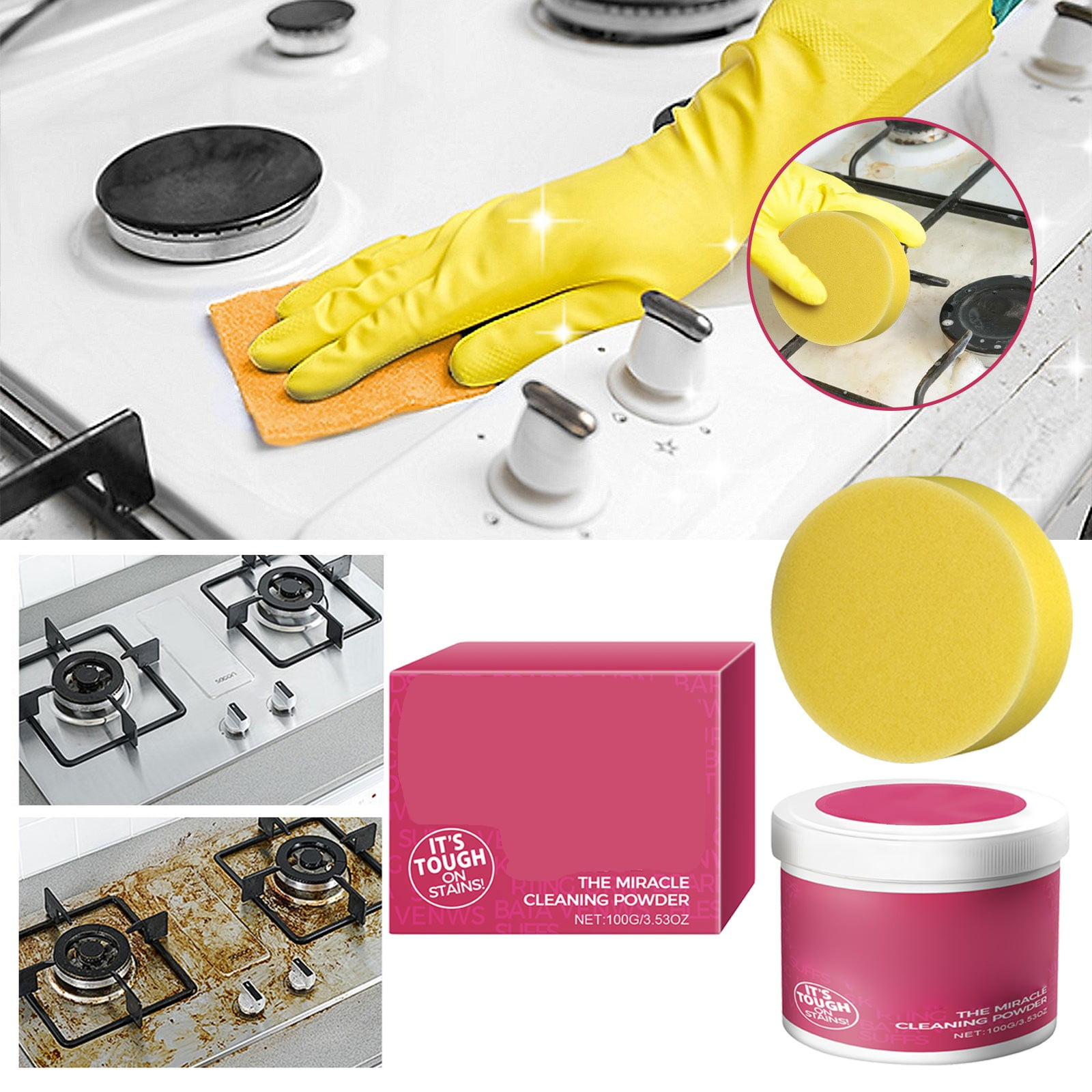 WAHIUHIUA Cleaning Agents Clearance Multi Purpose Cleaning Powder