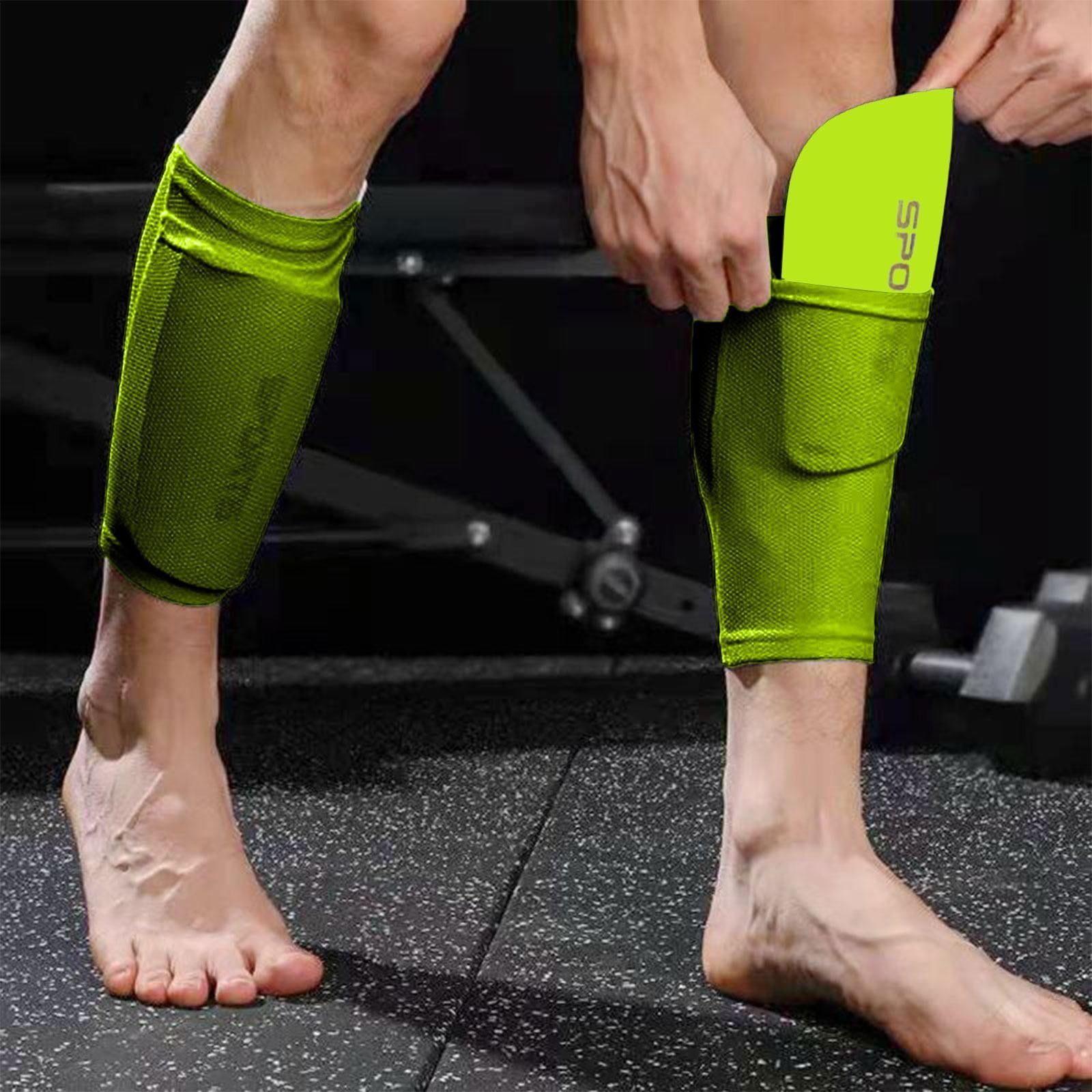 WAHIUHIUA Kids Youth Soccer Guards With Sleeves Slip In Shinguards