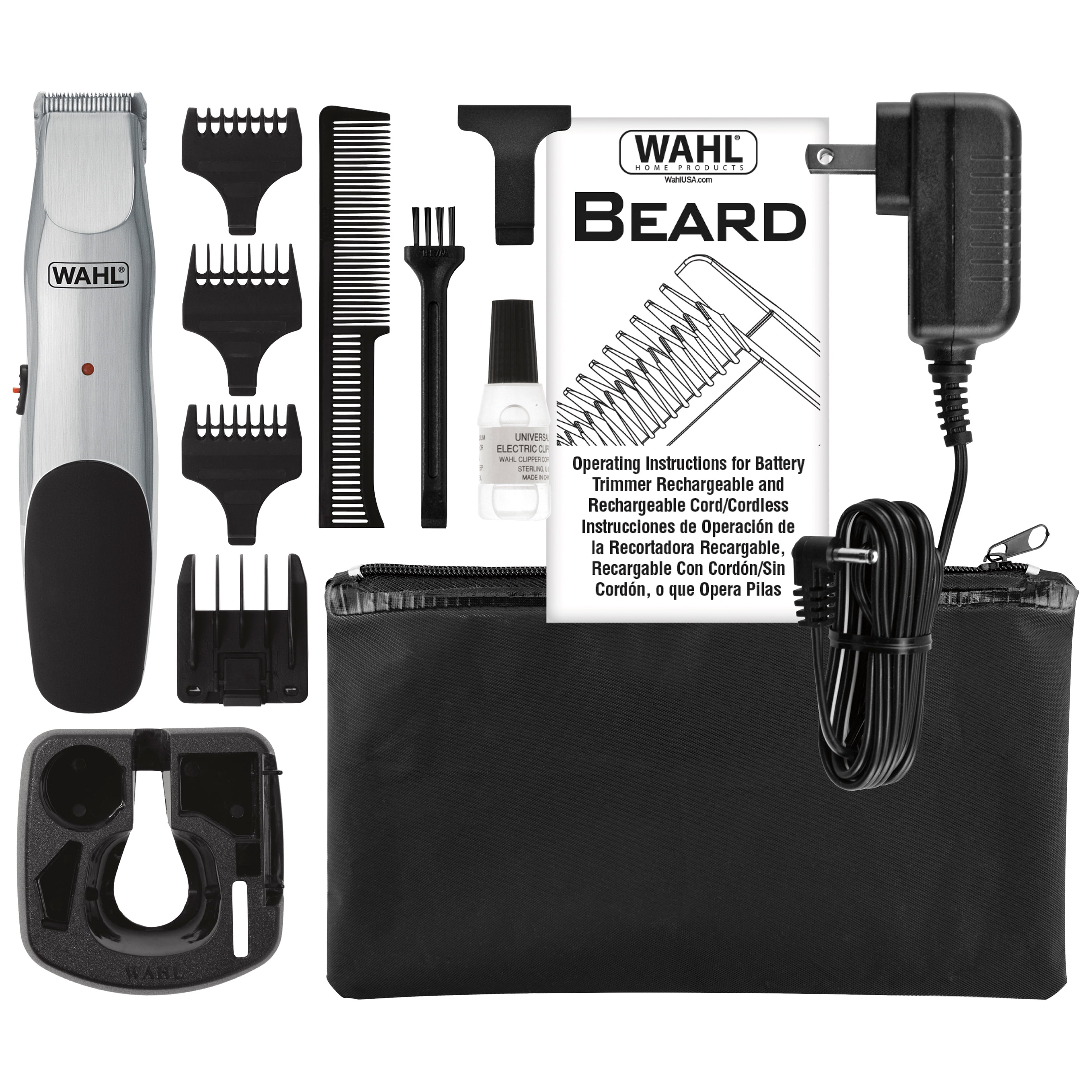 WAHL Beard Trimmer, or Cordless with Self Sharpening Blades, Model 9918-6171