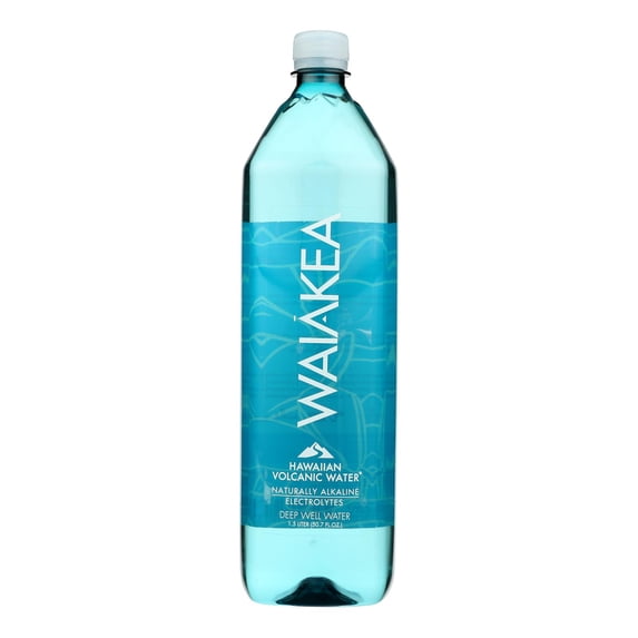WAIAKEA HAWAIIA - Volcanic Spring Water - 50.7 Fo, Case of 12
