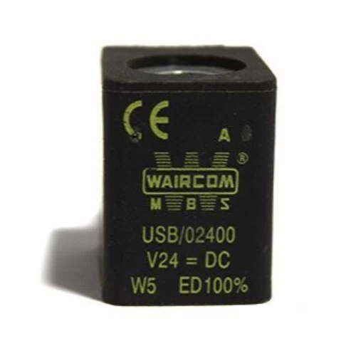 WAIRCOM MBS USB/02400 Coil 24VDC for Solenoid Valve w/ Sleeve 9mm ...
