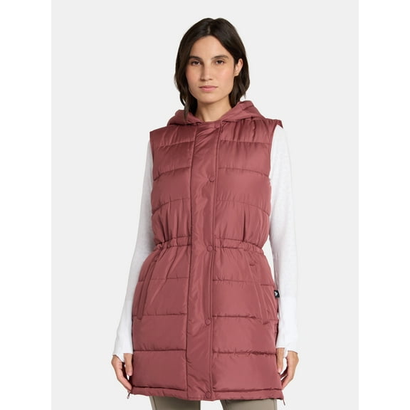 Ozark Trail Women's and Women's Plus Hooded Tunic Vest, Size XS-3X