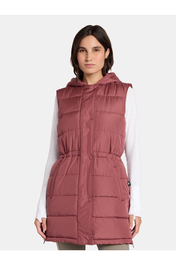 Women's and Women's Plus Hooded Tunic Vest, Size XS-3X