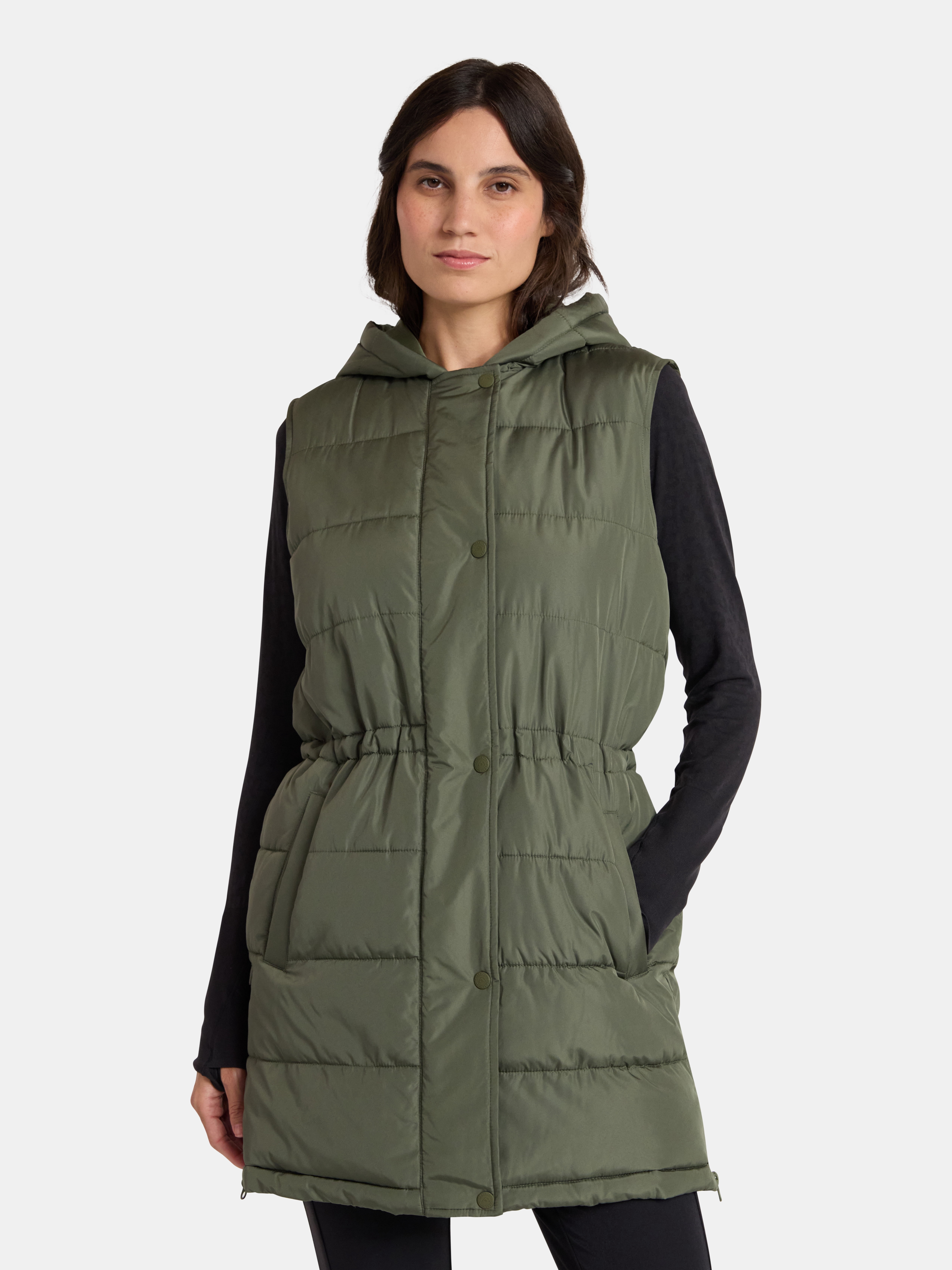 Ozark Trail Women's and Women's Plus Hooded Tunic Vest, Size XS-3X