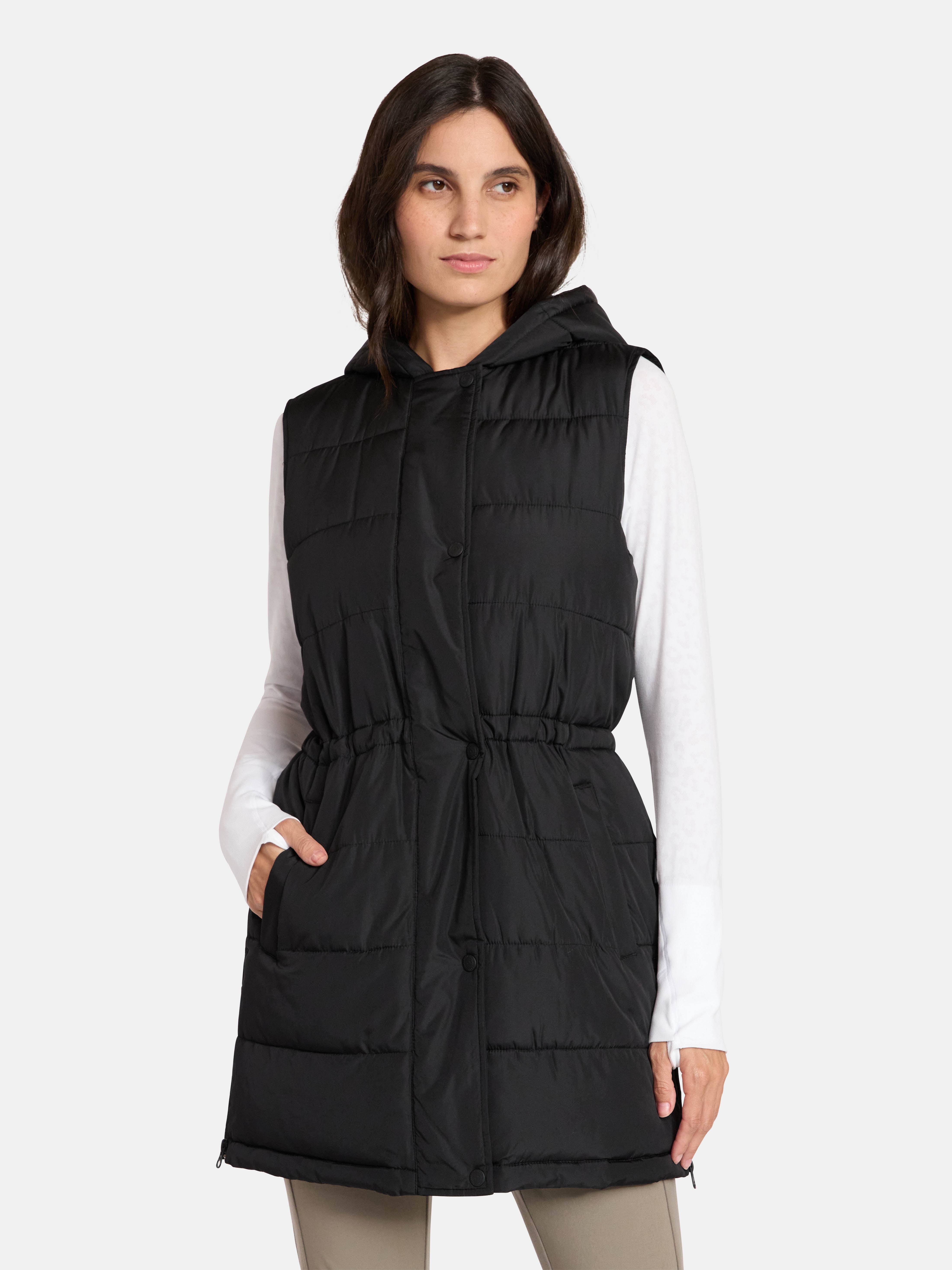 Ozark Trail Women's and Women's Plus Hooded Tunic Vest, Size XS-3X