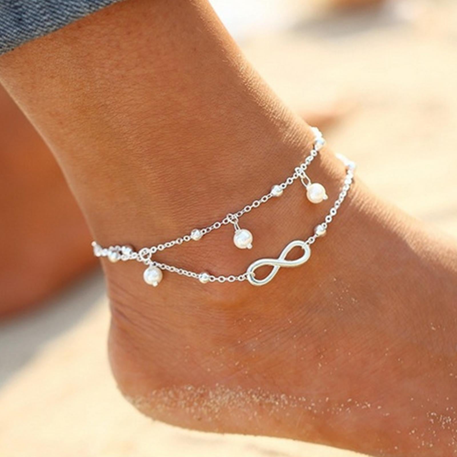 【HYERES LOR】22SS★ Colombed'Or Silver pearl chain anklet Pearl-Anklet-Nat-Black-2_600x.