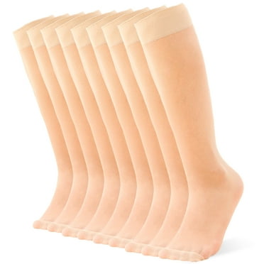 WAJIAFAR  9 Pack Women's Knee High Stocking Nylon Pantyhose Socks