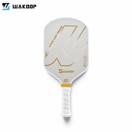 WAKDOP Pickleball Paddle LOVE AND PEACE - USAPA Approved Graphite Carbon Fiber Racquet Honeycomb Core Pickle Ball Paddle