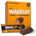 thumbnail image 1 of WAKE UP! Caffeinated Chocolate Protein Bars - Proprietary Blend with 350mg Natural Caffeine (1 Bar = 3 Espressos) – Gluten-Free, Vegan, Kosher – Energy Snack for Focus & Clarity – 6 Pack, 1 of 8