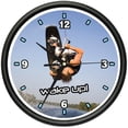 thumbnail image 1 of WAKEBOARDING Wall Clock wakeboarder wakeboard boots, 1 of 1