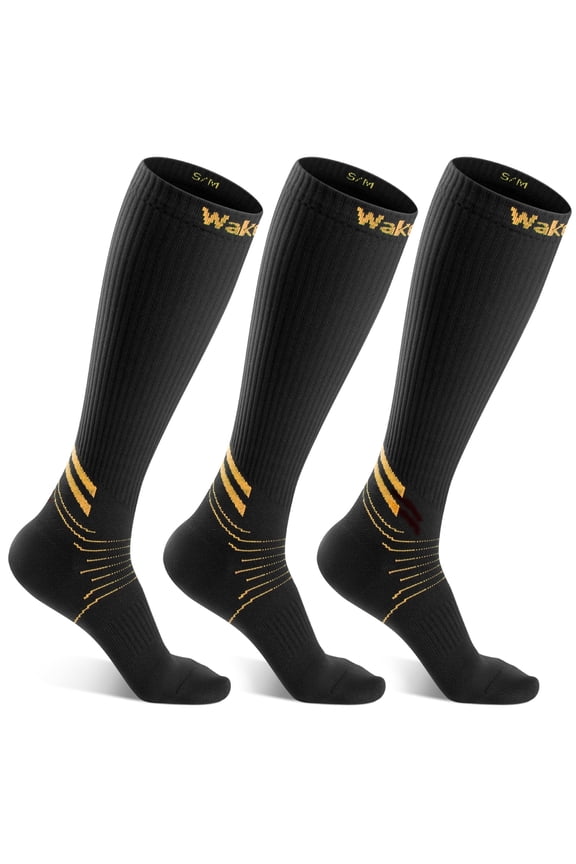 Compression Socks for Women, Mens Compression Socks 15-25 mmhg 3 Pairs, Scent Knee High Socks for Running