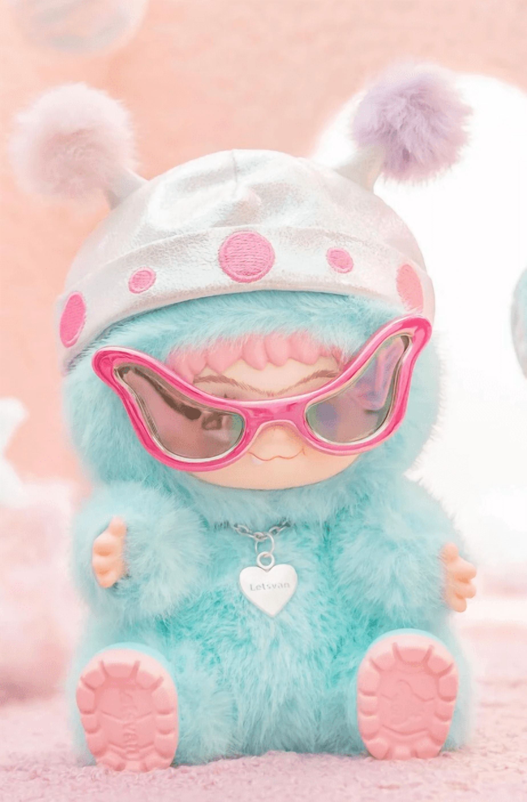 WAKUKU Fuzzy Trendy Fun Party Series Blind Box Plush Dolls, 6.7