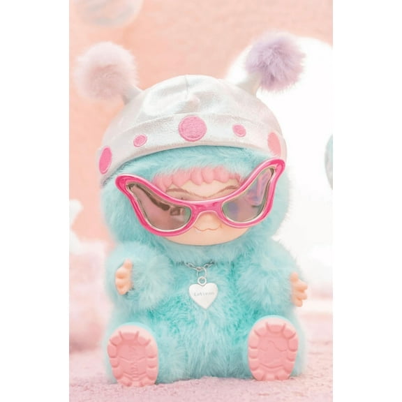 WAKUKU Fuzzy Trendy Fun Party Series Blind Box Plush Dolls, 6.7'' Cute Plush Pendant Blind Box, Wakuku Plush Figures Collectible Toys Home Decor, Xmas Birthday Gifts for Adults & Kids