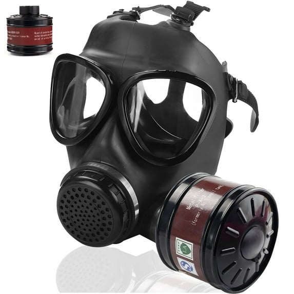 WAKYFLX Adjustable Full-Face Respirator with 40mm Activated Carbon Filter