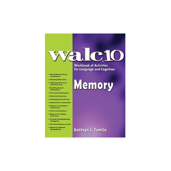 Pre-Owned WALC 10; MEMORY, Workbook of Activities for Language and Cognition, 9780760607510, 0760607516, Paperback,