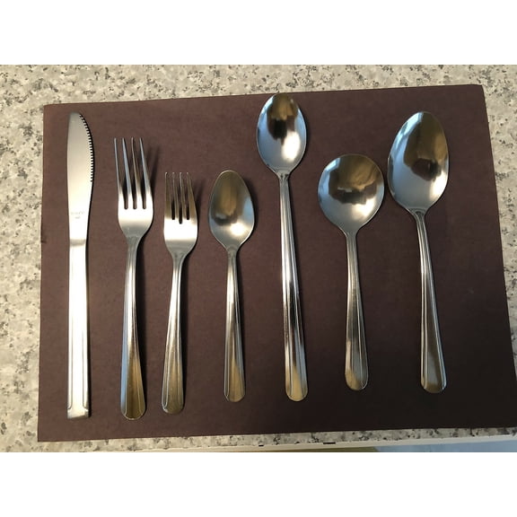 WALCO 7 PIECE DINNER SETTING MEDIUM WEIGHT 12 EA RESTAURANT SILVERWARE NEW