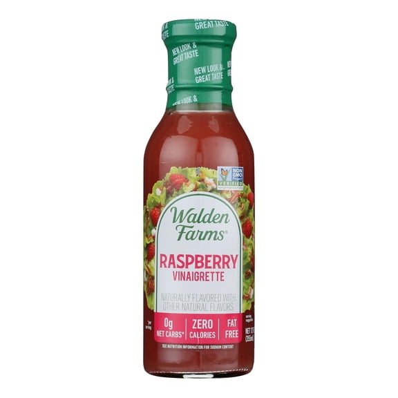 WALDEN FARMS - Flavorful Raspberry Vinaigrette for Salads - 12 Fo, Case of 6