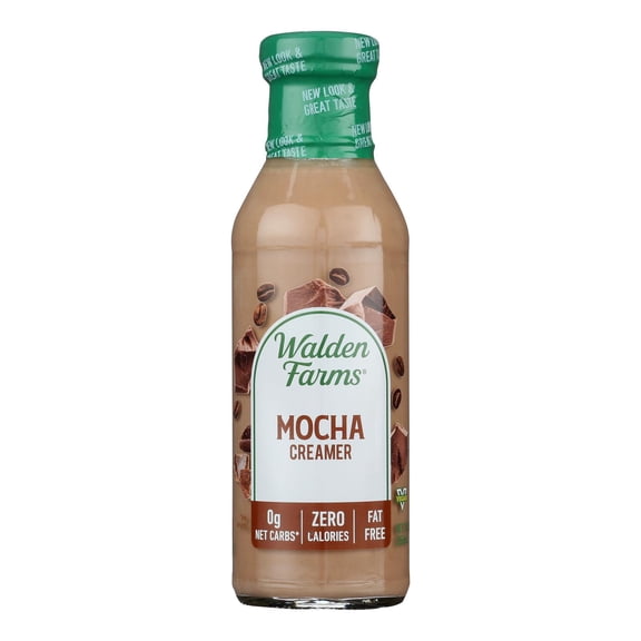 WALDEN FARMS - Sugar - Free Mocha Coffee Creamer for Dairy - Free Diets - 12 FO, Case of 6