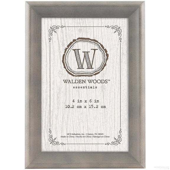 WALDEN WOODS ESSENTIALS Weathered-Gray desk frame from MCS