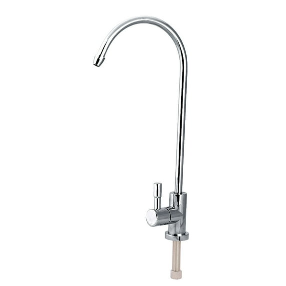 WALFRONT 1/4'' Stainless Steel Kitchen Sink Faucet Tap Chrome Reverse Osmosis RO Drinking Water Filter , Kitchen Faucet Tap, Faucet Tap