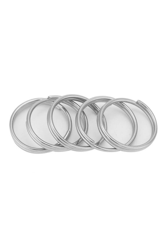 10Pcs 22mm Stainless Steel Key Holder Split Rings Key Ring Keychain Keyfob Accessories , Key Ring, Split Rings