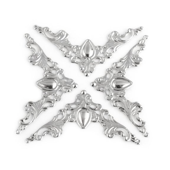 20Pcs Antique Metal Box Book Scrapbooking Albums Menus Corner Protectors Decorative Cover Book Corner Protector