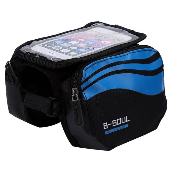 3 Colors Waterproof Bicycle Frame Pannier Bike Front Head Top Tube Bag Cell Phone Accessories, Bicycle Frame Bag, Bicycle Bag