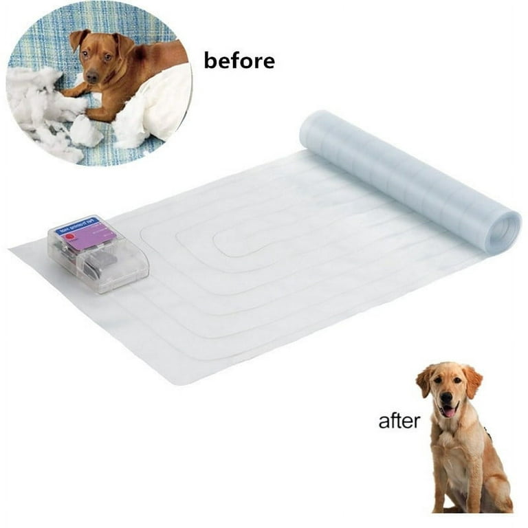 Walfront 3 Sizes Pet Training Mat Scat Mat for Dogs Cats Electric Safe Shock Mat,Outdoor Indoor Dogs Cats Training Mat for Sofa Furniture Couch,3