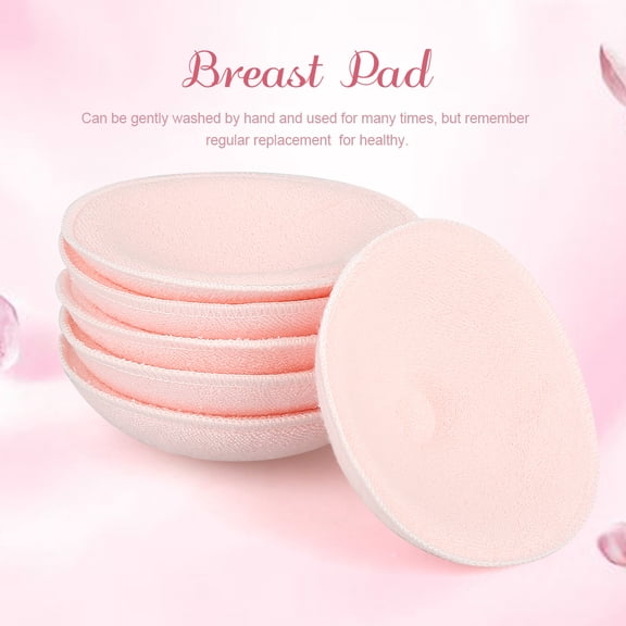 WALFRONT 6pcs Washable Reusable Soft Cotton Breast Pads Absorbent Breastfeeding Nursing Pad, Washable Nursing Pad, Breastfeeding Pad