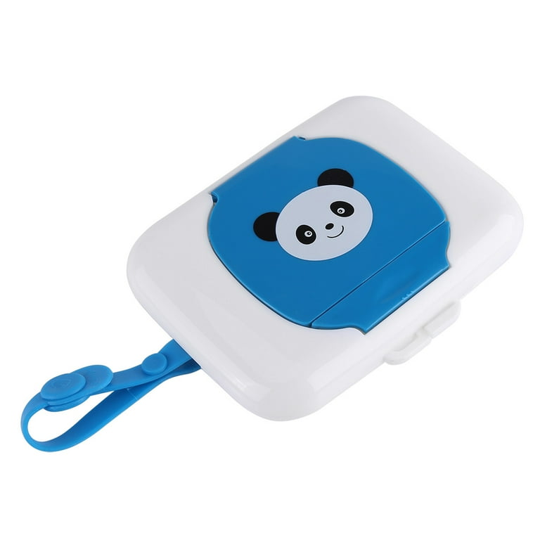 Baby Wet Tissue Box Eco‑Friendly Odourless Convenient Usage Baby Wipes Dispenser Wet Wipes Case for Outdoor Travel(Blue Panda) Baby Wet Tissue Box Eco‑Friendly Odourless Convenient Usage Baby Wipes Dispenser Wet Wipes Case for Outdoor Travel(Blue Panda)