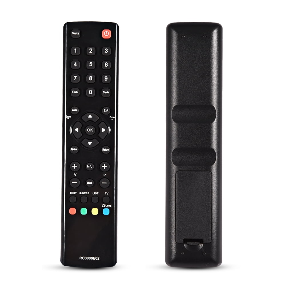 WALFRONT Black Remote Control Replacement for TCL RC3000E02 TV