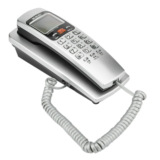 WALFRONT Caller ID Telephone Corded Phone Desk Put Landline Extension