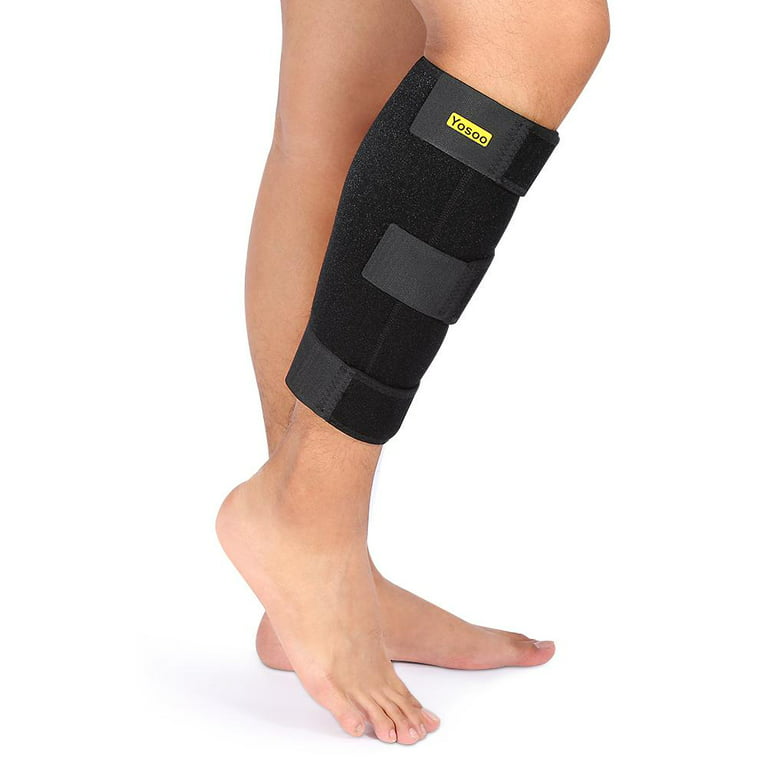 WALFRONT Compression Wrap Increases Circulation, Reduces Muscle Swelling, Calf  Compression Brace Shin Splint Sleeve Support Lower Leg Wrap Muscle Fits  Either Left and Right Leg US, Safe, Calf Brace 
