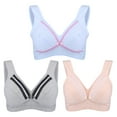 thumbnail image 1 of WALFRONT Cotton Wire Free Maternity Nursing Breast Feeding Bras Prevent Sagging Pregnant Women Underwear, Nursing Bra, Nursing Bras, 1 of 6