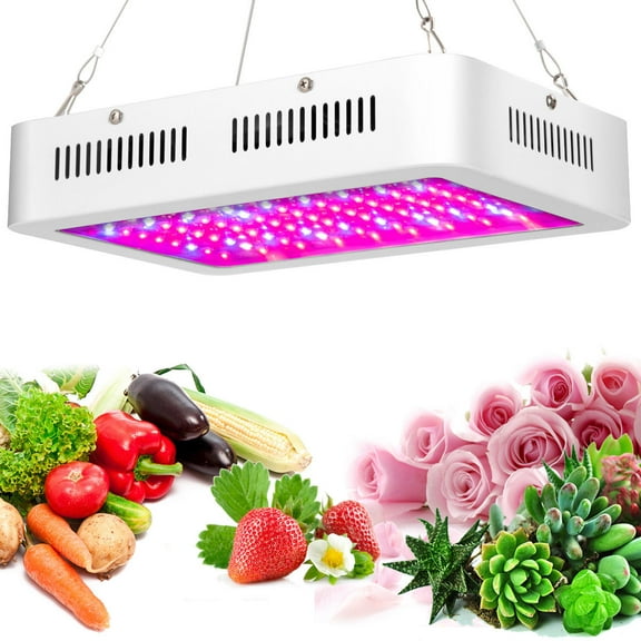 WALFRONT LED Grow Light, 1200W Full Spectrum IR UV Plant Panel Lights Lamp Plants Vegetables Flowers Fruits Indoor Greenhouse Hydroponic W/Rope Hanger