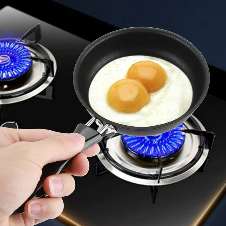 WALFRONT Portable Mini Frying Pan Poached Egg Household Small Kitchen Cooker