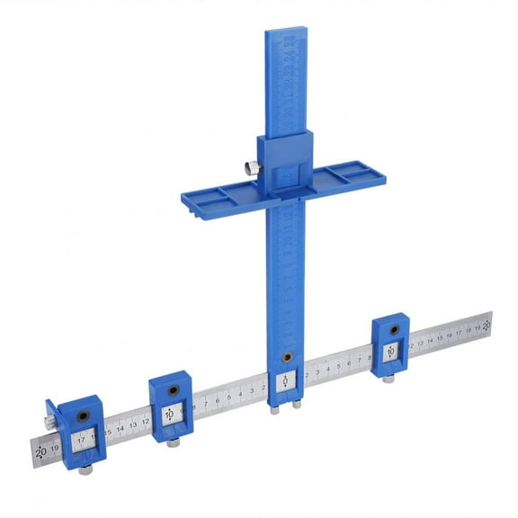 WALFRONT Punch Locator Drill Guide Sleeve Cabinet Hardware Jig Drawer Pull Wood Dowelling Tool Cabinet Hardware Jig