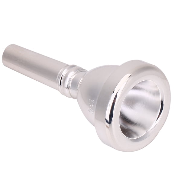 WALFRONT Silver Plating 12C Universal Alto Trombone Mouthpiece Musical Instrument Accessory, Silver Plating Trombone Mouthpiece,Alto Trombone Mouthpiece