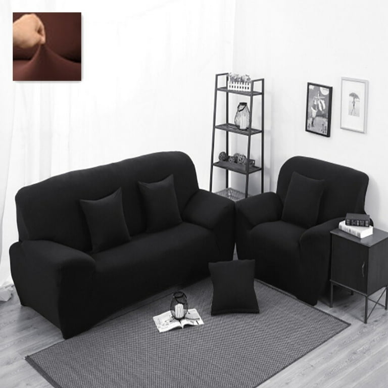Black couch outlet and loveseat covers