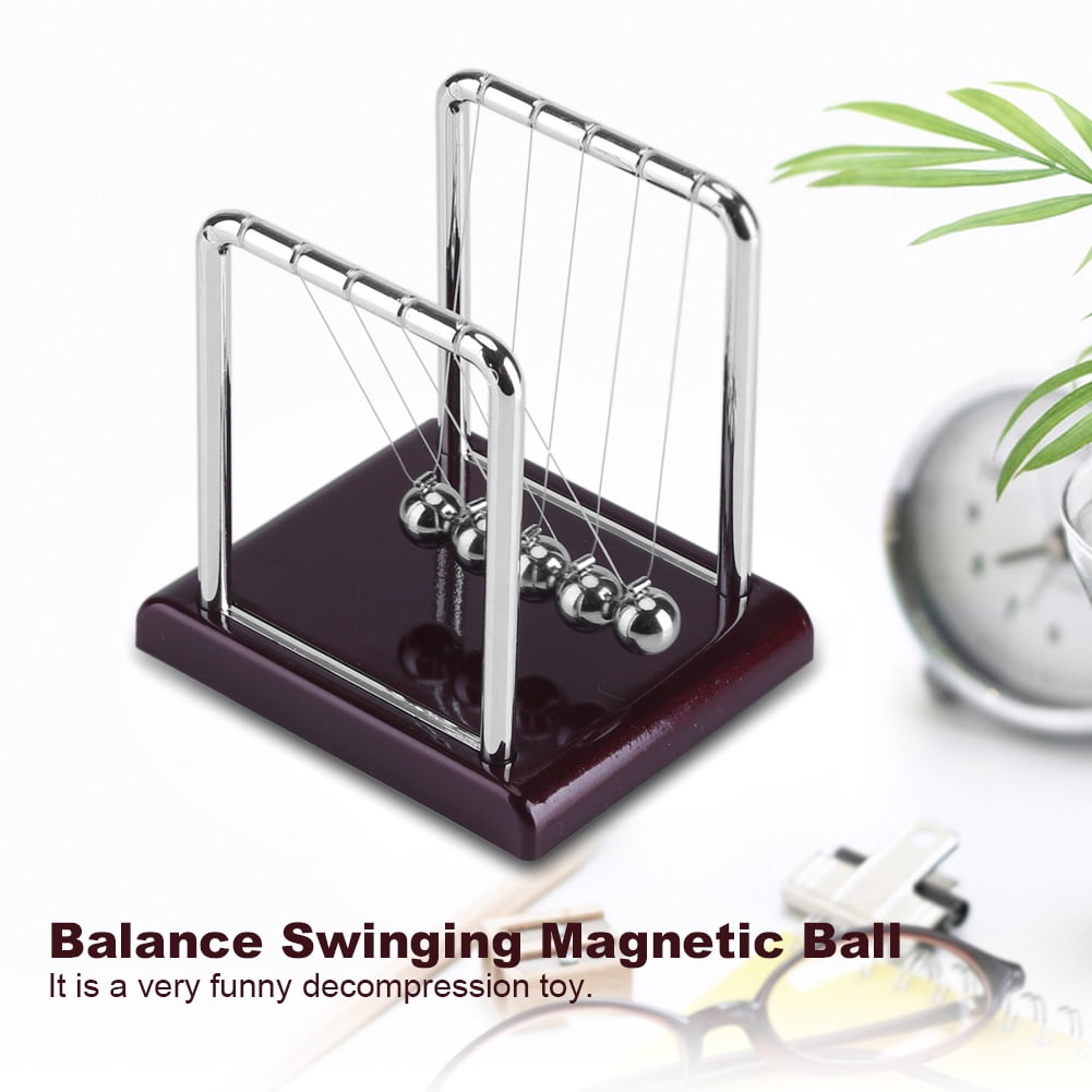WALFRONT Steel Balance Swinging Ball Cradle Physics Science