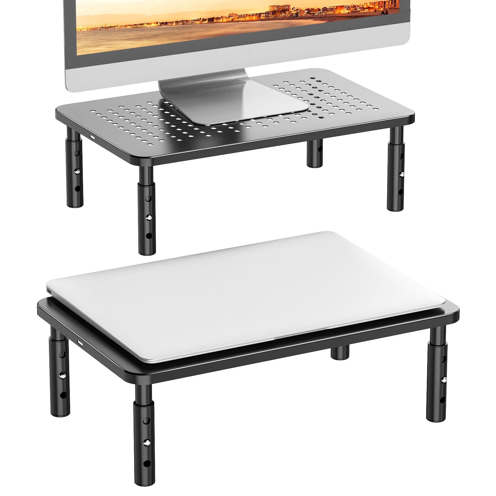 WALI Monitor Stand Riser, Adjustable Laptop Stand Riser Holder, 3