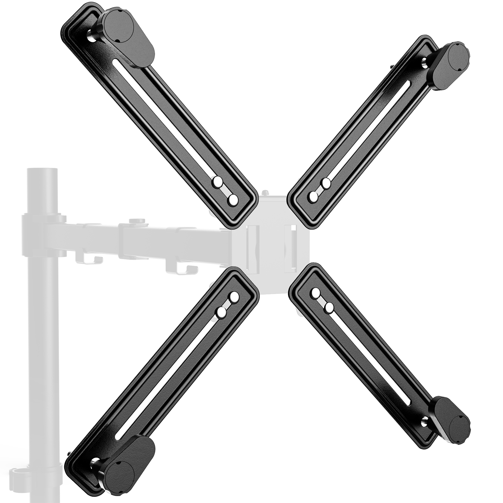 WALI Mount Bracket Adapter Monitor Arm Mounting Kit for Screen 13 to 27 inch, Mounting Holes 75mm and 100mm (UVVEP) - image 1 of 9