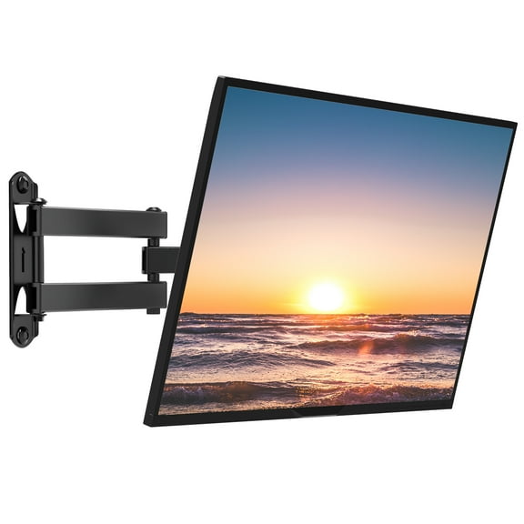 WALI TV Wall Mount Bracket Articulating Full Motion Detachable Arm for Most 13 to 42 inch LED, LCD Flat Screen Display, up to 44lbs (1342LM), Black