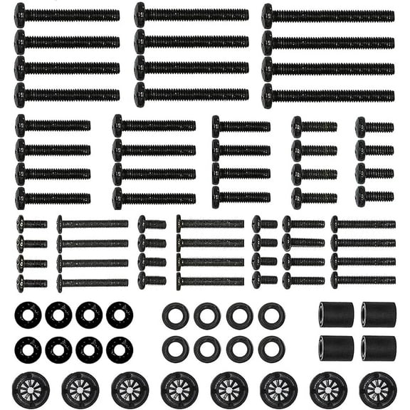 Universal TV Mounting Hardware Kit Set Includes M4 M5 M6 M8 Screws and Spacer Fit Most TVs up to 80 inch (UVSP),