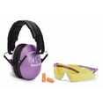 thumbnail image 1 of Walker's Youth and Women Combo Kit, Passive Muffs, Sport Glasses and Foam Tips - Purple, 1 of 3