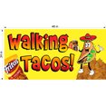 thumbnail image 1 of WALKING TACOS TACO IN A BAG VINYL HORIZONTAL BANNERS (CHOOSE A SIZE) FRITOS, 1 of 1